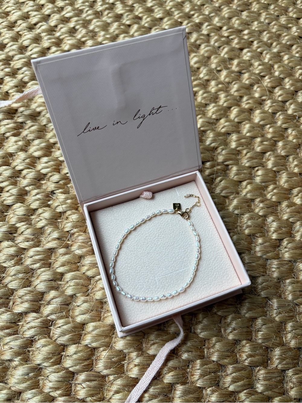 By Charlotte 18k Gold Fresh Pearl Bead Bracelet